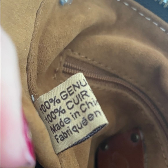 Patricia Nash Brown Floral Embossed Crossbody Bag Chocolate Brown - Picture 3 of 13